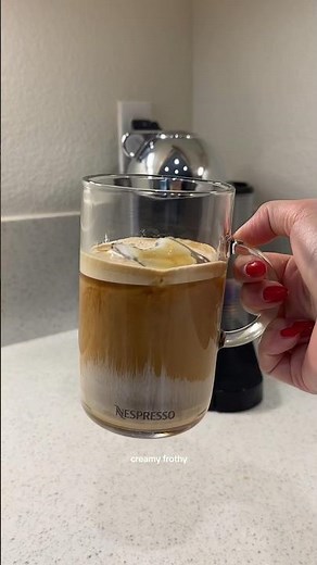 Nespresso iced coffee recipe! #nespressovertuo #icedcoffeerecipe #nespressocoffee #icedcoffee