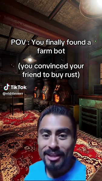 Discovering a Farm Bot in Rust Gameplay