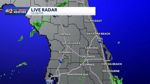 #Tampa radar shows some rain that will be coming onshore over the next few hours. A few showers have also popped up across inland areas so keep an umbrella handy this afternoon. Stay with #weshwx for updates. | Tony Mainolfi, WESH
