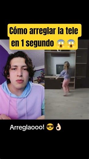 Como arreglar la tele en 1 segundo 😱😱