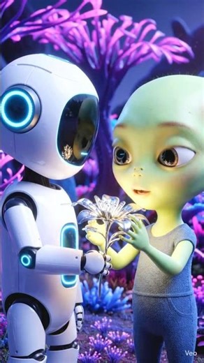 A Cute White Robot... 😱😍#cartom #viral #usashorts