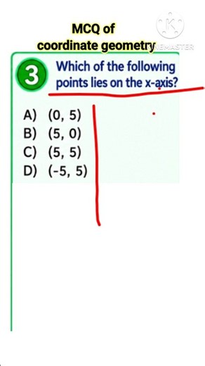 Coordinate Geometry MCQs #q3 #CoordinateGeometry #CoordinateGeometrytricks #MathsMCQ #cbse #maths