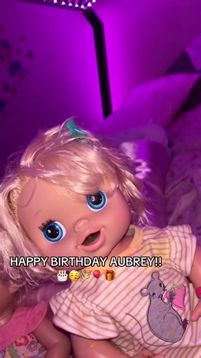 Today is the day when I got her:) 🥳🎂🎁🎈🎉#babyalive #doll #babyalivebirthday #birthday