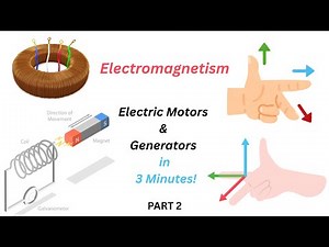 Understanding Electromagnetism | Electric Motors & Generators Explained | Fleming's Rules Made Easy!