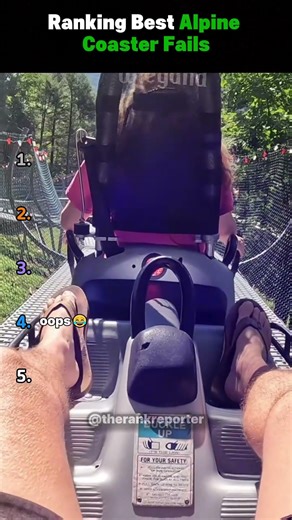 Ranking Best Alpine Coaster Fails #alphine #coaster #fails #shorts