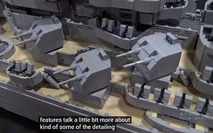 【beyond the brick】Huge LEGO USS WWII Battleship !乐高美国威斯康星州战舰！