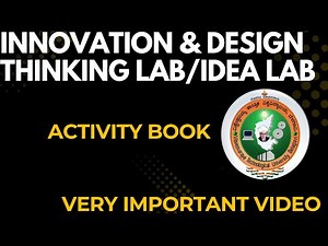Innovation & Design Thinking Lab/IDEA LAB/ ACTIVITY BOOK/ Vtu University #idealab #vtu