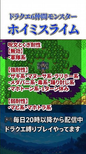 [Dragon Quest 6] Did you know there are monsters that can learn Behomazun on their own? #shorts