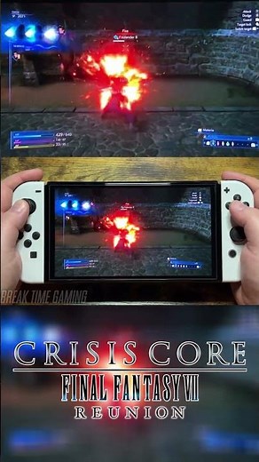 Crisis Core Final Fantasy 7 Reunion Nintendo Switch OLED Gameplay