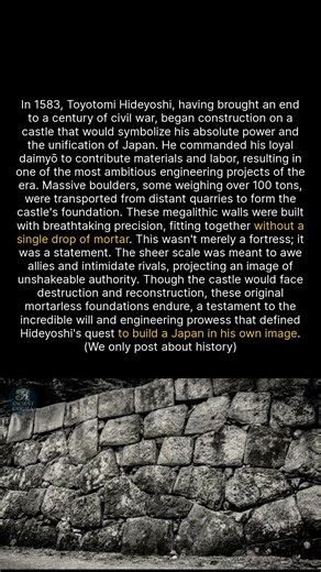 3.5K views · 52 reactions | The impressive megalithic walls of Osaka Castle were buried by rivals trying to erase a legacy. #history #archaeology #ancienthistory | Ancient Enigma | Facebook