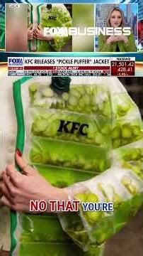 'DO YOU GUYS LIKE PICKLES?': KFC UK unveils new Pickle Puffer jacket #shorts