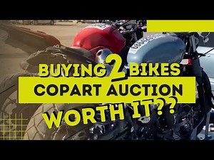 Buying motorcycles from COPART AUCTION… (episode 1) was it worth it??