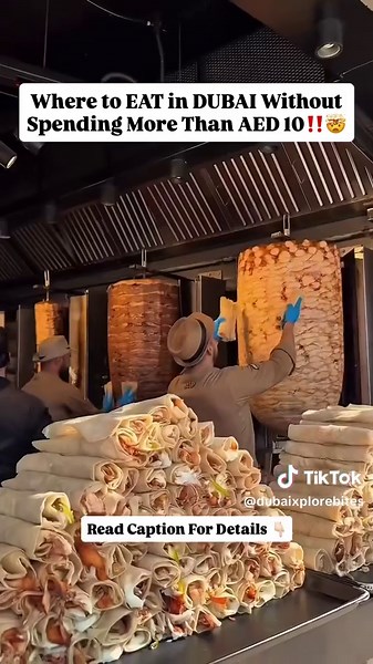 Think you need a big budget to eat well in Dubai? These 8 meals prove you can eat like a local for under AED 10 💸 🍴 1️⃣ Falafel Sandwich – AED 3 Farisian Cafeteria, Meena Bazaar – crispy, fresh, and the cheapest full meal in Bur Dubai. 🌯 2️⃣ Chicken Shawarma – AED 7–8 Al Mallah or Eat & Drink Cafeteria, Satwa – juicy, flavorful, and way better than mall food. 🥪 3️⃣ Oman Chips Roll – AED 3 Koukh Al Shay, Satwa – paratha   chips   spicy sauce = Dubai classic under 5 dirhams. 🍗 4️⃣ Chicken Zin