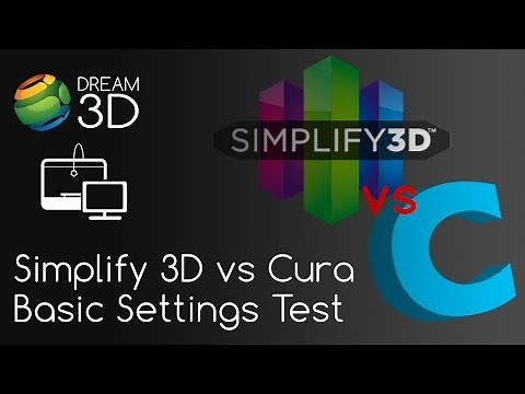 Simplify3D vs Cura (Basic Settings) Quality Test Comparison | Software Dream 3D