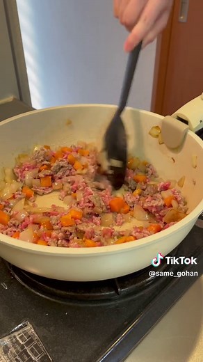 みんなも給食で出てた？ じゃがいも入れても美味しいよー！ #晩御飯 #ポークビーンズ#チリコンカン#大豆水煮#ひき肉レシピ