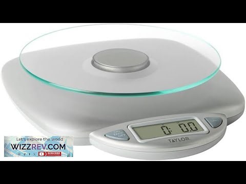 Taylor 11LB Capacity Digital Glass Top Kitchen Scale with LCD Display Weight