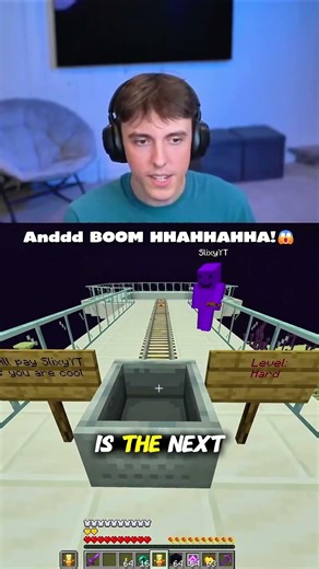 These Minecraft dropper made DrDonut little mad 😂 #minecraft #funny #shorts