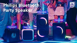 Get the party started with Philips' TAX5206 Bluetooth party speaker! With powerful sound, extra bass, and captivating party light effects, this portable speaker lets you rock the celebration anywhere for up to 14 hours of playtime. Shop now >> https://bit.ly/44VVS8X #PhilipsTV #PhilipsSound #Speaker #bluetooth #party | Philips TV | Facebook