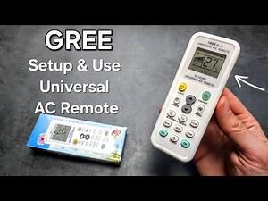 How to Setup & Use - GREE Air Conditioner with Universal AC Remote Control - Chunghop K-1208E