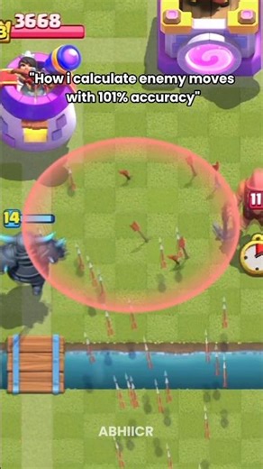 "How I calculate enemy moves with 101% accuracy" 💔 #clashroyale