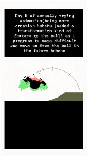 Nie Shau on Instagram: "Day 5 of actually trying animation(process) When i added the transformation feature on the ball it reminded me of some kind of symbiote variant hehehe and the last bit with the question mark, that reminded me of rimuru hehehee First feature for the ball is the Wingsss #_benrohen_art_ #day5 #animation #process #morning"