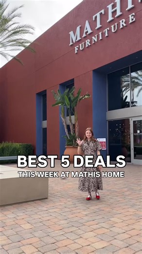 Mathis Home on Instagram: "The BEST deals of the week have just dropped!  Find them at every Mathis Home location and get ready to transform every corner of your home. Shop in store or online now through 8/21 and bring home your favorites before they’re gone! Mathis Rewards Members also enjoy exclusive pricing by joining in store or through the link in our bio. ✨"