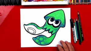 How To Draw Splatoon Inkling Squid - Art For Kids Hub -