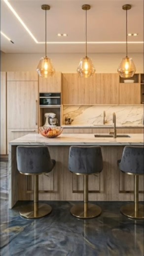 Modern Luxury Kitchen Design: 3D Visualization Process#shorts