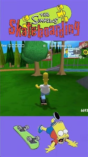 Simpsons Skateboarding 05 Homer get points