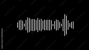 Abstract wave motion equalizer. Digital interface element. Seamless loop