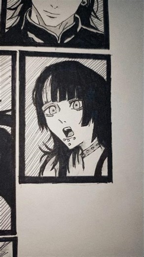 day 33 of making artwork till the paper gets full of artwork | drawing kirara from jujutsu kaisen