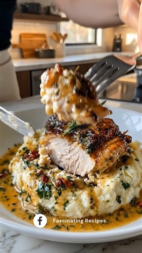 Smothered Chicken Thighs with Creamy Gravy *This is the kind of down-home supper that brings everyone to the table without a second call. Crispy, well-seasoned chicken smothered in a rich, creamy onion gravy feels like pure comfort — perfect for slow evenings, Sunday dinners, or anytime you’re craving something hearty and familiar.* Image: Golden-brown smothered chicken thighs covered in creamy onion gravy, served over mashed potatoes and garnished with fresh herbs. What You'll Need Chicken 4–5