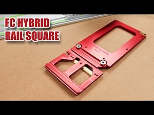 FC Hybrid Rail Square used with a Festool guide rail