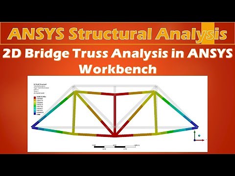 ANSYS Truss Analysis 3 | 2-D Bridge Truss