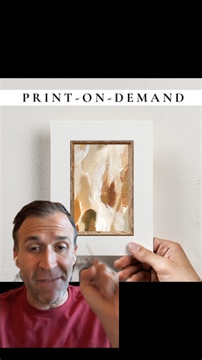 Type “print” and I’ll send you the article showing you how to approach print on demand. | Art Storefronts