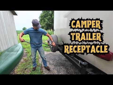 How To Install A Plug In For My Camper AT Home - 30 AMP