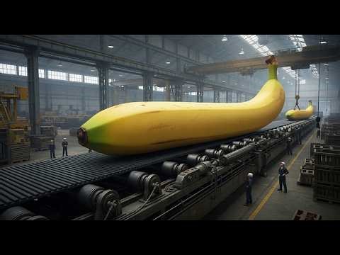 Inside the factory the world's number one banana ( Full Process )