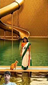 Indian Girl Vs Pakistani Girl Swimming Pool Story |Golden Pool Vs Silver Pool #ai #nadia