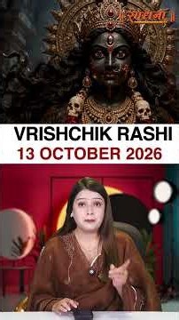 वृश्चिक राशिफल 13 October 2026 | Vrishchik Rashi Horoscope