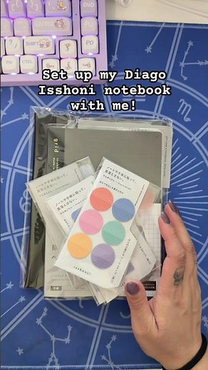 Set up my new notebook system by Diago called Isshoni! #stationeryaddict #stationery #planner