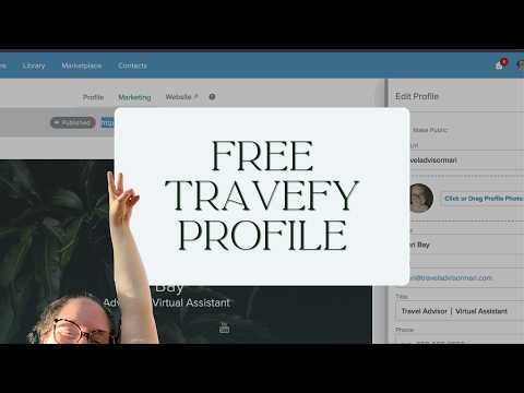 How to Set Up Your Free Travefy Marketing Profile (Step-by-Step for Travel Advisors)