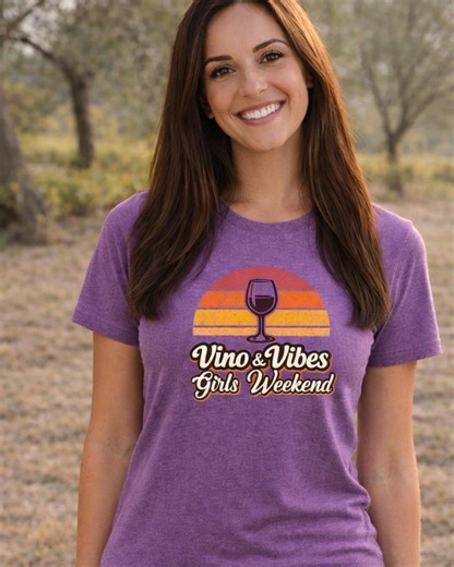 Vino & Vibes Girls Weekend Shirt, Wine Trip T-Shirt, Bachelorette Party Shirt, Girls Trip Outfit, Matching Wine Shirts