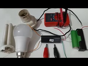 High Voltage Generator Using 3.7v cell Generate 220v AC LED or Non Led Bulb