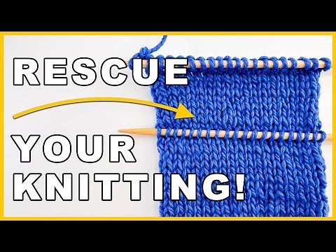 How to frog your knitting and fix mistakes