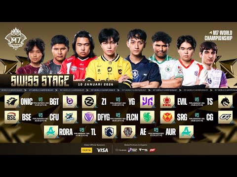 🔴 LIVE | SWISS STAGE HARI 1 | M7 World Championship | (BM)