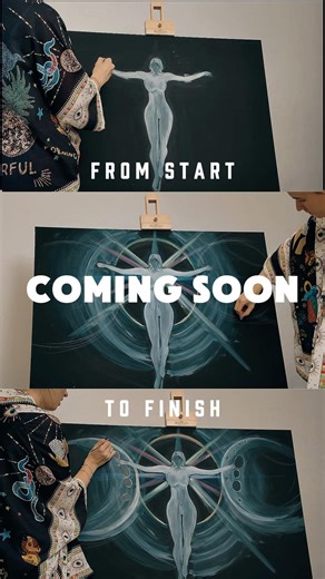 Painting tutorial #voiceover #arttutorial #painting #mysticart #energyart#spiritualart#cosmicart