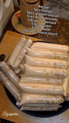 Full recipe mango graham ice candy #negosyoideas #icecandy | Riza Zerbo