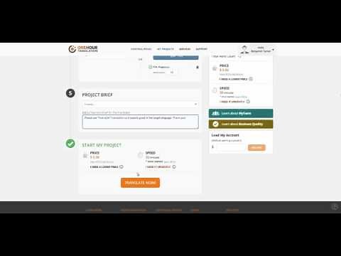 Starting a translation project at One Hour Translation
