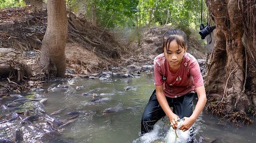 186K views · 2.5K reactions | Little Girl Catches Big Fish with Her Hands | Smart Way to Drain Water Using a Pump | Court Shows | Facebook