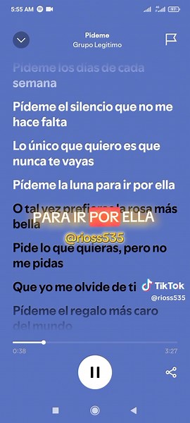 Pideme - Grupo Legítimo: Letra y Música